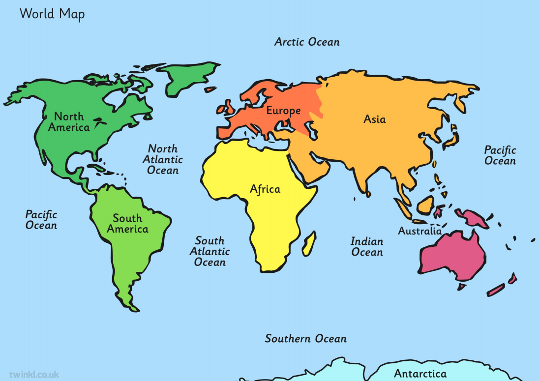6-continents-map